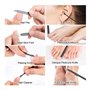 Kit Manucre Pedicure, 18pcs Ensemble de Coupe-Ongles Professionnel, Coupe-Cuticule en Acier Inoxydable, Kit de Manucure de Pédic