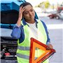 GADLANE Triangle De Signalisation Homologué Ece & Gilet Jaune Réfléchissant Pliable Alerte De Sécurité