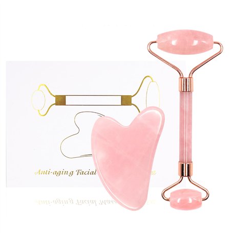 Jade Roller Visage et Gua Sha Masseur