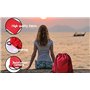 PUERHUACI Sac Cordon,Sac Gym,6 Pièces Sac a Cordon,Organiseurs De Bagage Sacs Drawstring Bags pour Voyage Camping Piscine,Sacs d