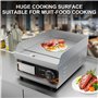 DULNICE Plancha Électrique Professionnelle en Acier Inoxydable, Commerciale Plancha de Cuisson Grill electrique，220-240V