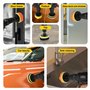 Kit de Polissage Voiture 80mm (17 Pièces) - Pad et Disque avec Adaptateur M10 pour Perceuse - Tampons de Polissage et Cire de La