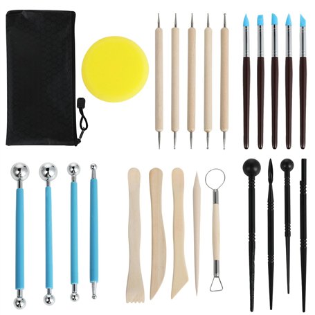 Bafumiu Set de 25 Outils de Modelage