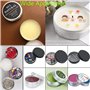 BOBOZHONG Pots en Aluminium,12 Pcs Vide Pots de Voyage Rondes Boîtes Aluminium Pot de Crème Vide Conteneurs Cosmétiques Vide Pot