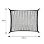 Filet de Rangement 80x100cm Peut Être Étendu Jusqu'À 210×140cm Filet Coffre Voiture Filet de Rangement Coffre avec 4 Crochets Ha