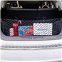 Filet de Rangement Coffre de Voiture 110×60cm - Extensible Jusqu'à 220×120cm - Élastique Avec 4 Crochets - Pour la Plupart des V