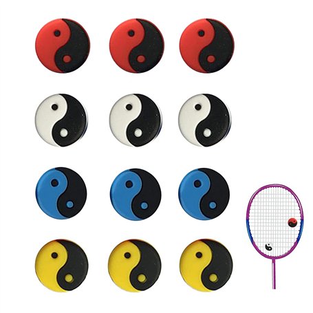 OHYER 12 Pièces Amortisseur de Raquette de Tennis Amortisseurs de Tennis en Silicone Amortisseur Tennis Vibrations pour Réduire