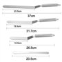 Spatule Patisserie Anglées, Spatule à Palette en Acier Inoxydable, décorative pour le glaçage du gâteau, des Cupcakes et des pât