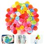 100PCS Boutons Colorés