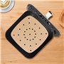 100 Papier Sulfurisé Air Fryer，Perforé Papier Cuisson Air Fryer，Jetable Antiadhésive Sans Huile Papier Parchemin Accessoires pou