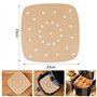 100 Papier Sulfurisé Air Fryer，Perforé Papier Cuisson Air Fryer，Jetable Antiadhésive Sans Huile Papier Parchemin Accessoires pou