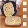 100 Papier Sulfurisé Air Fryer，Perforé Papier Cuisson Air Fryer，Jetable Antiadhésive Sans Huile Papier Parchemin Accessoires pou