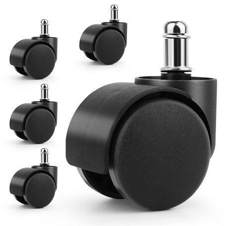 5pièces Roulettes Chaise de Bureau