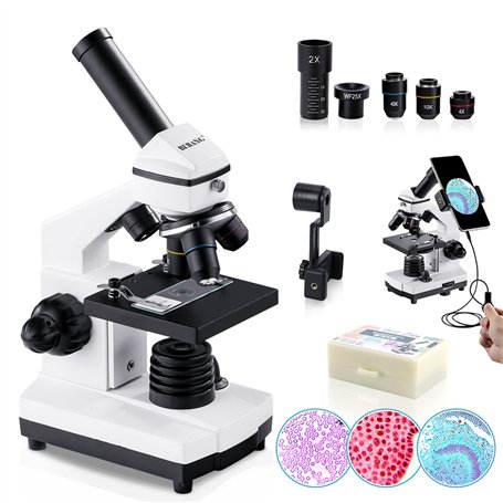 BEBANG 100X-2000X Microscope pour Enfants Adultes