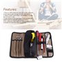 DEWIN Trousse Outils,Rolling Tool Bag Sacoche a Outil Enroulable Durable Imperméable Électricien de Toile Rouler Sacs Trousse Sa