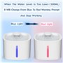 SINZUX Fontaine à Eau pour Chat Chien 3L, Distributeur Eau pour Chat Silencieux avec LED Fenêtre de Niveau d'eau, 3 Filtre à Cha