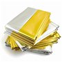TENQUAN 10 Pcs Couverture de Survie, 210cm x 160cm Couverture Survie Extra Large Mylar Argent Doré Couverture Kit de Survie Ther