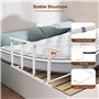 Brolteja Barrière de Lit Adulte, Barrière de sécurité Pliable pour Personnes âgées,Rail de lit de Sécurité,Barre d'Appui Anti Ch