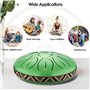 Ovshnrr Tambour de Langue en Acier 6 Pouces 11 Tons, Steel Tongue Drum,Tambour Handpan, Instrument à Percussion pour la méditati