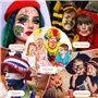 MULEVIP Visage Corps Peinture 30 Couleurs Palette de Maquillage Enfants,Peinture Corporelle,Peinture de Visage Maquillage avec P