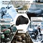 USHOP Housse de Protection pour Moto,Housse de Motos extérieure XXL,Tissu Oxford 210D,Protection UV,avec Bandes réfléchissantes,