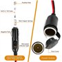 12 V/24 V Prise allume-cigare avec Fusible 15A/16 AWG DC Rallonge