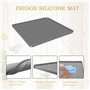 lisetar Tapis en silicone pour mini réfrigérateur - 60 x 60 cm - Protection de sol avec bords surélevés de 2,3 cm - Plateau d'ég