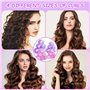 Yolistar 36 Pièces Bigoudis Cheveux Set,Bigoudis Cheveux Auto-adhésifs,Rouleau Cheveux 4 Tailles (64mm/44mm/36mm/25mm) avec 12 C