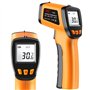 XinJiaYi Thermomètre infrarouge (-50 °C à 550 °C) - Pistolet de température laser pour four à pizza - Thermomètre laser sans con