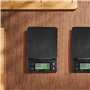 Gvolatee Balance de Cuisine 5Kg/0.1G Noir, Balance Café Numérique avec Minuteur, Balance Café Haute Précision avec Affichage LCD