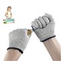 Gvolatee 2 paires gant anti coupure pour enfants Sécurité Niveau 5 Protection