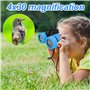 Maxentico Jumelle Telescopes, Jumelles Compactes pour Enfant, Kids Binoculars 4x30 Maginification, Jouets de Plein air pour Le S