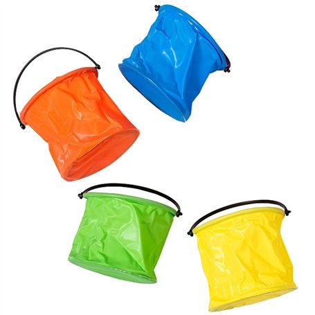 Lot de 4 seaux pliables légers et pratiques avec poignée - Pour fournitures de peinture