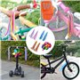 SYEYCW 3 Paire Vélo Guidon Streamers, avec 35 Pièces Clips Colorés pour Rayons de Vélo, Accessoires Velo Enfant Colorés, Scooter