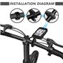 Support Compteur Velo Support GPS Guidon de Vélo Compatible avec Garmin Edge 530 540 520 510 500 200 130 20 25 800 810 820 830 8