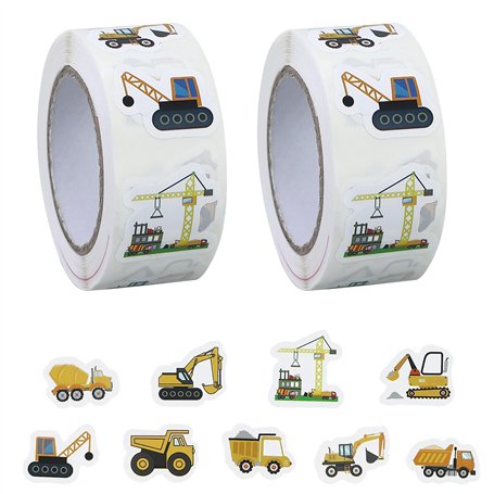 Lot de 2 rouleaux d'autocollants pour chantier de construction