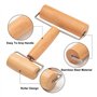 Yesaler Rouleaux à Pâtisserie en Bois Rouleau à Pâte Outil à Pâtisserie de Cuisine pour Biscuits Sablés Cookies Pie