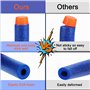 200 Pièces Fléchettes en Mousse Recharge Balle 7,2 cm pour Nerf N-Strike Elite Series Blasters Compatible, Munition de Souple Da