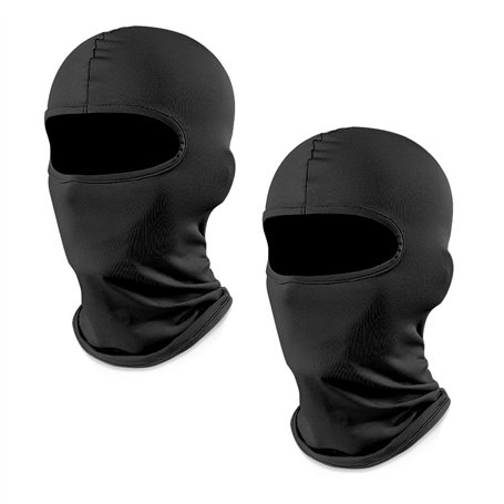 QEEQPF Lot de 2 cagoules coupe-vent pour moto - Masque respirant - Accessoire de sport - Unisexe - Pour activités de plein air