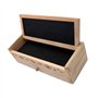 Trousse en bois pur rectangle