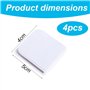 4 Pcs Clips de Douche Auto- adhésifs
