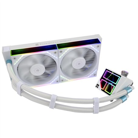 Thermalright Frozen Infinity 240 WHITE Refroidisseur liquide pour CPU double ventilateur PMM 2000 tr/min pour CPU Aio AM4/AM5 et