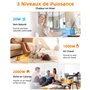 SIAL Radiateur électrique 2000 W Portable - Chauffage Soufflant - Céramique - Chauffage d'appoint - 3 Modes - Convient à l'ordin