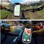 LEMEGO Support Téléphone Vélo Etanche Réfléchissant, Sacoche Guidon Cadre Vélo VTT, Rotation 360° avec Espace Rangement Ecran Ta