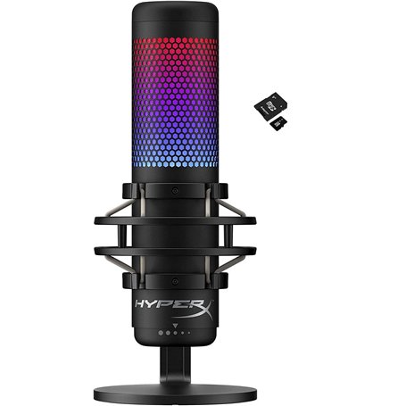 Hyperx QuadCast S Microphone à condensateur USB RGB pour PC