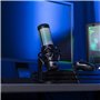 Hyperx QuadCast S Microphone à condensateur USB RGB pour PC, PS4, PS5 et Mac, Anti-Vibration, Anti-Choc, 4 Modes Polaires, Filtr