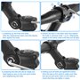 Potence de Vélo Réglable ±60° Tige de Guidon pour VTT 25.4mm Alliage d'aluminium pour Vélo de Montagne BMX Vélo de Route 110 mm
