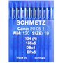 SCHMETZ Lot de 10 aiguilles rondes pour machine à coudre System 134 (R) Industrie St. 120