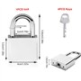 Cadenas Robuste 40mm Haute Sécurité - D'extérieur Imperméable Antirouille [4 Clés] - Lourd en Acier Allié pour Entrepôt, Contene