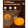 Veilleuse Bébé Veilleuse Enfant, Rechargeable USB+3 Luminosité+Fonction Minuterie, Citrouille Veilleuse Bebe Silicone Souple LED